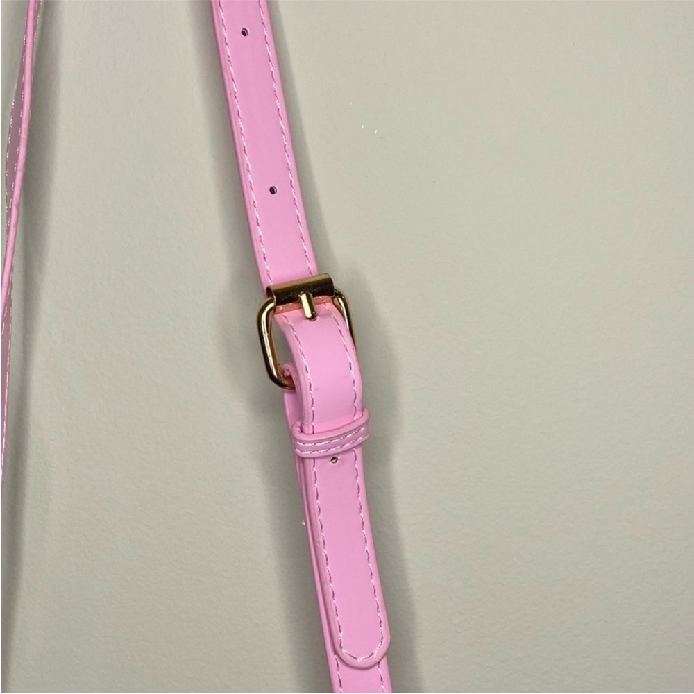 Pink Retro Rotary Telephone Clutch Purse Crossbody Handbag - Picture 10 of 11